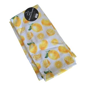 Chic Lemon Pattern Kitchen Towels